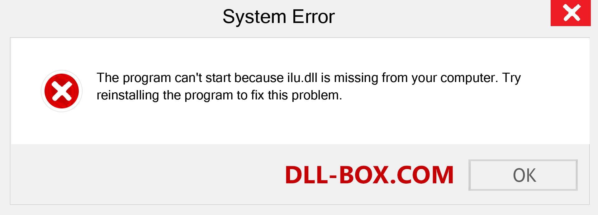  ilu.dll file is missing?. Download for Windows 7, 8, 10 - Fix  ilu dll Missing Error on Windows, photos, images