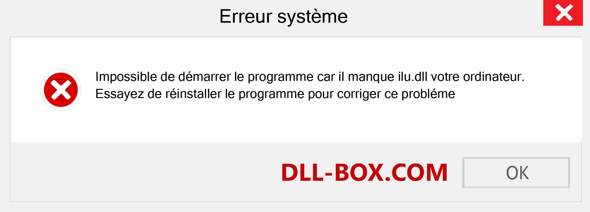 Le fichier ilu.dll est manquant ?. Télécharger pour Windows 7, 8, 10 - Correction de l'erreur manquante ilu dll sur Windows, photos, images